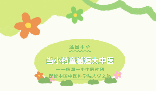 【莲园本草】当小药童邂逅大中医 ——临湖一小中医社团探秘中国中医科学院大学之旅